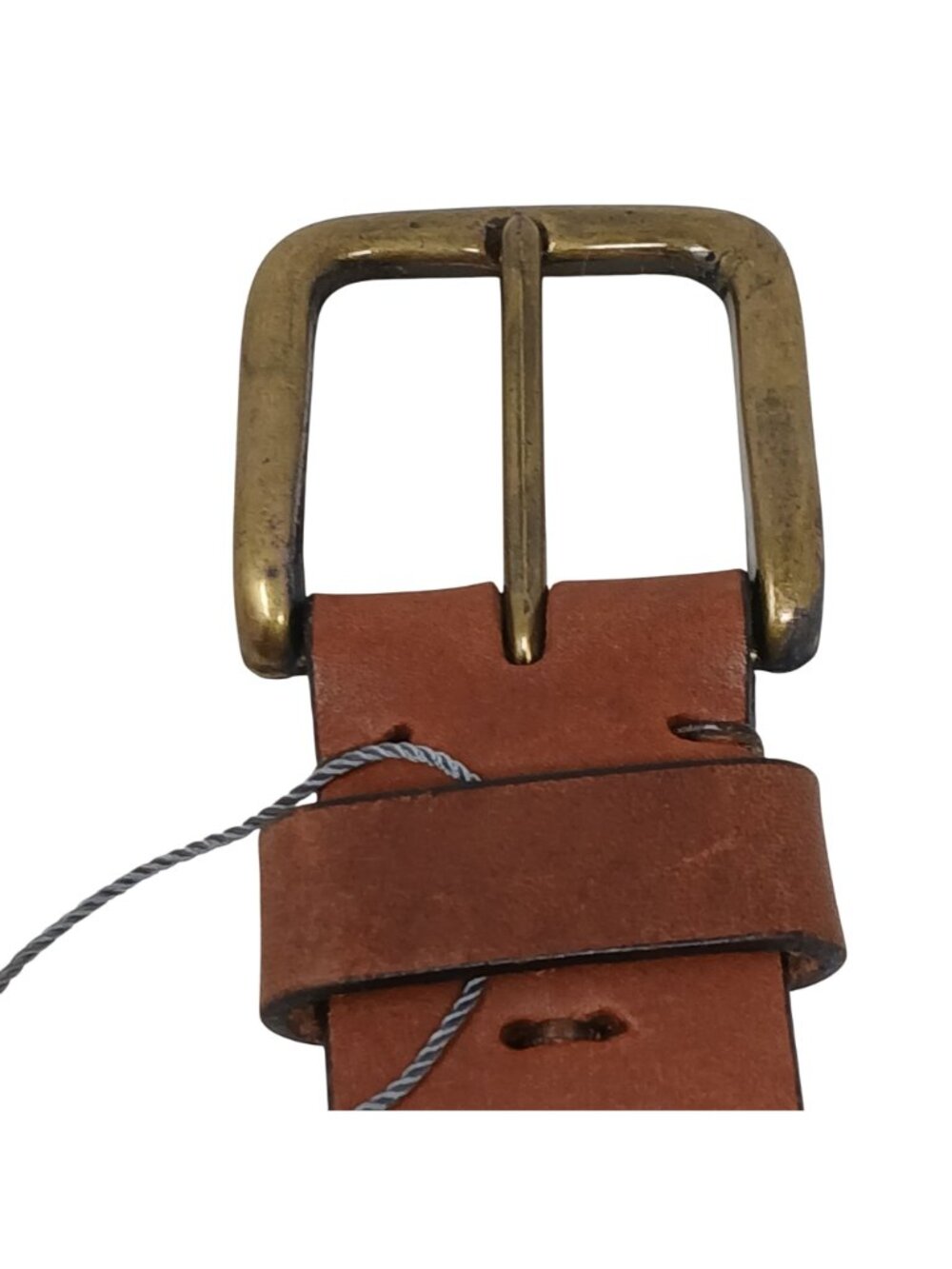 Gaucho Brown Leather Belt 90 cm Sz 35 Embroidered Western Tribal w/Buckle #D35H - Picture 11 of 11